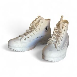 Converse All Star Chuck Taylor White High-Top Lugged Sneakers 👟